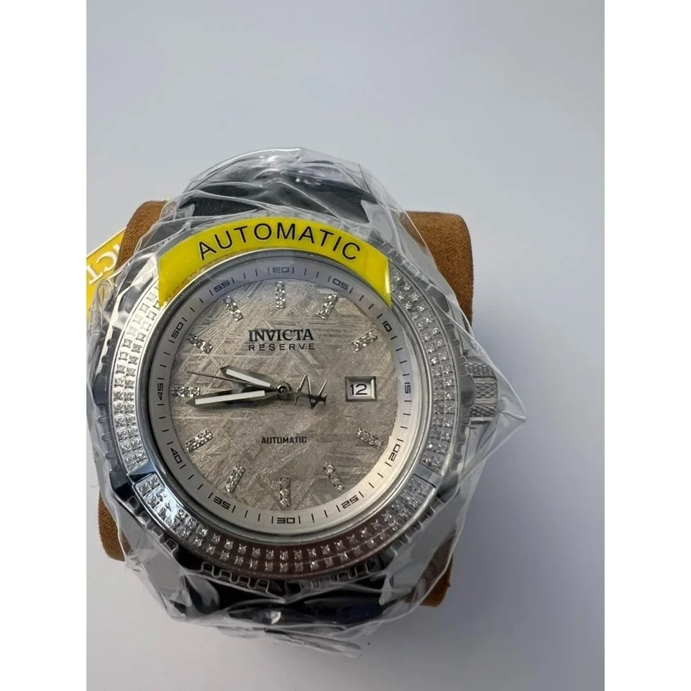 #W025 Invicta Reserve 34428 Automatic Meteorite Diamond 55mm Men's Watch